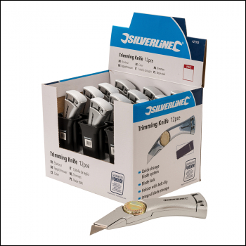Silverline Trimming Knife Display Box 12pce - 12pce - Code 427555