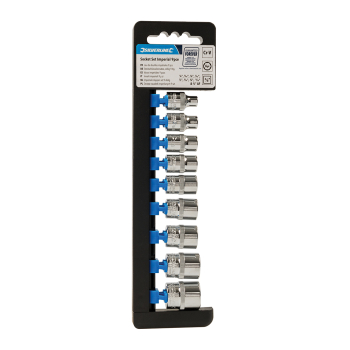 Silverline Socket Set 3/8 inch  Drive 6pt A/F 9pce - 1/4 inch  - 3/4 inch  - Code 427562
