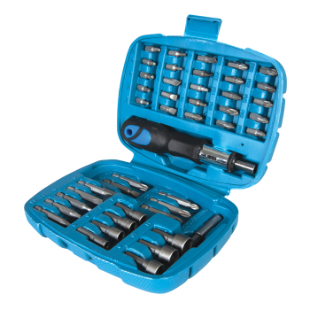 Silverline Ratchet Screwdriver Bit & Socket Set 45pce - 45pce - Code 427611