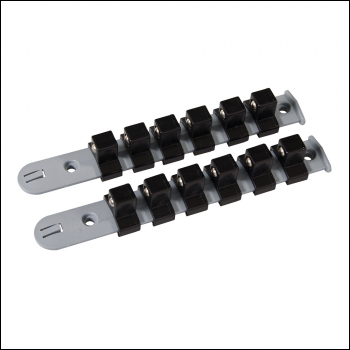 Silverline Socket Storage Rail Set 2pce - 1/2 inch  - Code 427718