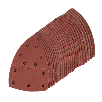 Silverline Hook & Loop Multi-Sander Sheets 102 x 62mm, 93mm 25pk - 5 x 40, 60, 80, 120, 180 Grit - Code 427816