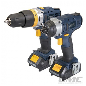 GMC 18V Combi Drill & Impact Driver Twin Pack - GTPCDID18 - Code 436020