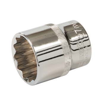 Silverline Socket 1/2 inch  Drive 12pt Metric