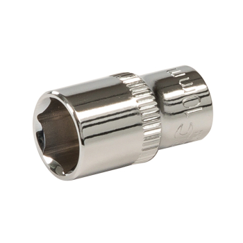 Silverline Socket 1/4 inch  Drive 6pt Metric - 10mm - Code 438281