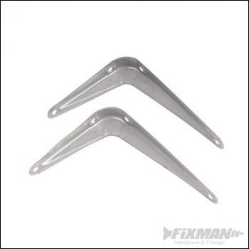 Fixman London Grey Shelf Bracket 20pce - 200 x 150mm - Code 442132
