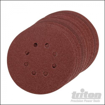 Triton Hook & Loop Sanding Disc 10pk - 150mm 80 Grit - Code 453907