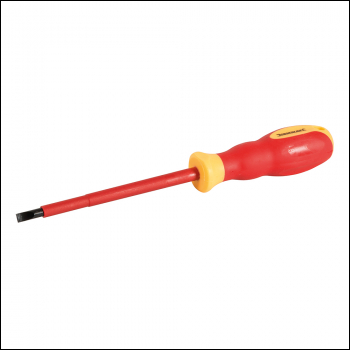 Silverline VDE Soft-Grip Electricians Screwdriver Slotted - 1.0 x 5.5 x 125mm - Code 460213