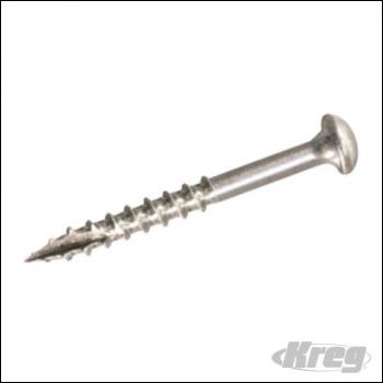 Kreg S/Steel Pocket-Hole Screws Washer Head Coarse - No.10 2-1/2 inch  50pk - Code 460821