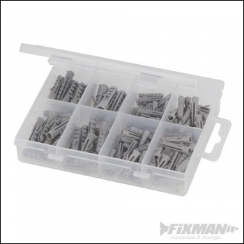 Fixman Nylon Wall Plugs Pack - 114pce - Code 467113