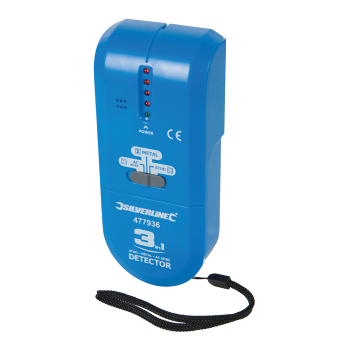 Silverline 3-in-1 Detector Compact - 1 x 9V (PP3) - Code 477936
