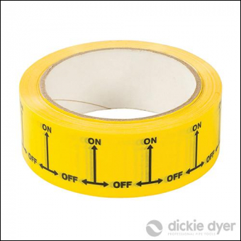 Dickie Dyer ON/OFF Identification Tape - 38mm x 33m - Code 479020