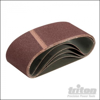 Triton Sanding Belt 75 x 457mm 5pk - 80 Grit - Code 483951