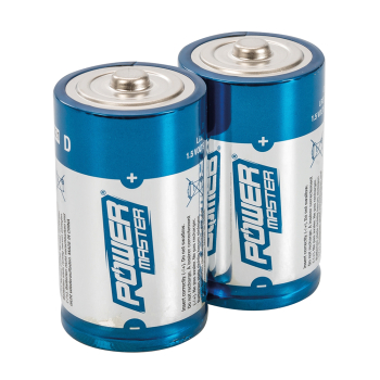Powermaster D-Type Super Alkaline Battery LR20 2pk - 2pk - Code 485322