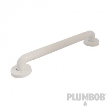 Plumbob Straight Bathroom Grab Bar White - 450mm - Code 490111