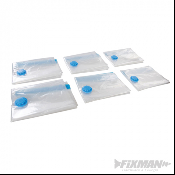 Fixman Vacuum Storage Bags - 900 x 500mm 6pce - Code 500836