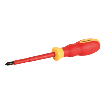 Silverline VDE Soft-Grip Electricians Screwdriver Pozidriv - PZ2 x 100mm - Code 511076