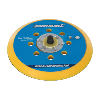 Silverline Hook & Loop Backing Pad - 150mm / 5/16 inch  UNF - Code 514851