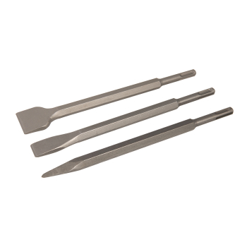 Silverline SDS Plus Hex Chisel Set 3pce - 250mm – 20, 40mm & Point - Code 515779