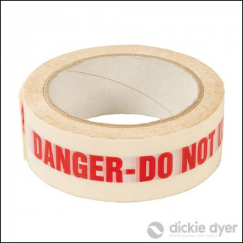 Dickie Dyer DANGER DO NOT USE Identification Tape - 38mm x 33m - Code 520015