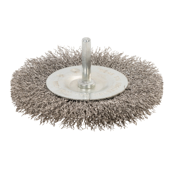 Silverline Rotary Stainless Steel Wire Wheel Brush - 100mm - Code 525076