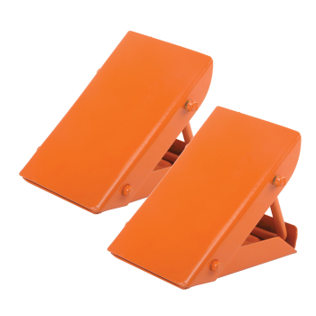 Silverline Folding Steel Wheel Chocks - Pair - Code 525748