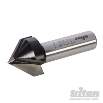 Triton 1/2 inch  V Groove Bit - 1 inch  x 3/4 inch  - Code 529509