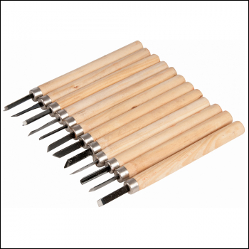 Task Wood Carving Set 12pce - 135mm - Code 535601