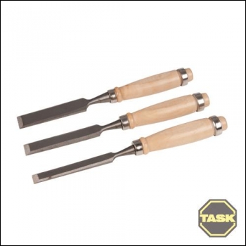 Task 3pce Wood Chisel Set Display Box