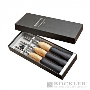 Rockler Carbide Mini Turning Tool Set 3pce - Round / Square / Diamond - Code 543189