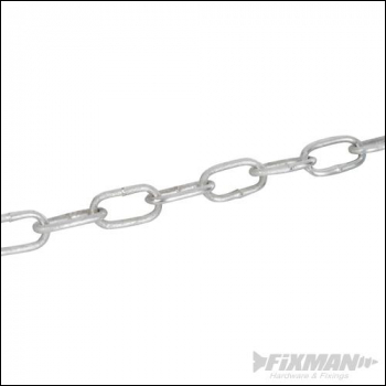 Fixman Hot Dipped Galvanised Chain - 3mm x 10m - Code 543986