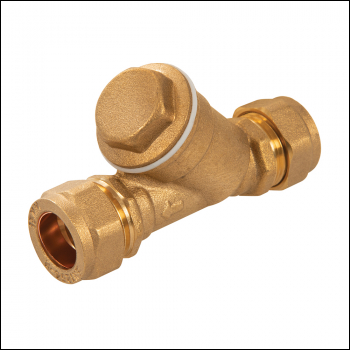 Plumbob Compression Inline Y Filter - 15mm - Code 548730