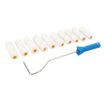 Silverline Mini Roller Frame & 10 Sleeves - 100mm - Code 555252