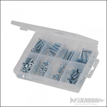 Fixman CSK Machine Screws & Nuts Pack - 105pce - Code 558715