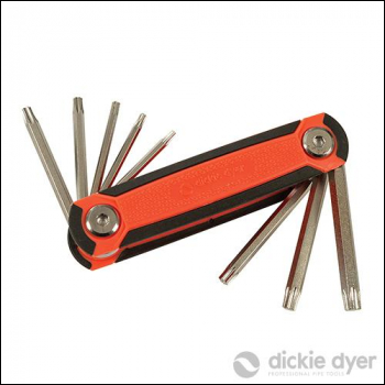 Dickie Dyer Folding Trx Wrench Set 8pce - T9-T40 - 18.337 - Code 562294