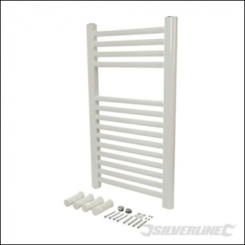Plumbob White Flat Towel Radiator - 700 x 400mm - Code 563951