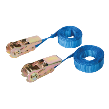 Silverline Endless Ratchet Tie-Down Strap 2pk - 5m x 25mm - Rated 500kg Capacity 1000kg - Code 566269