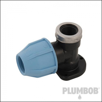Plumbob MDPE Wall Plate Elbow - 20mm x 1/2 inch  - Code 571005