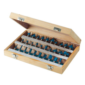 Silverline 1/2 inch  TCT Router Bit Set 30pce - 1/2 inch  - Code 580422