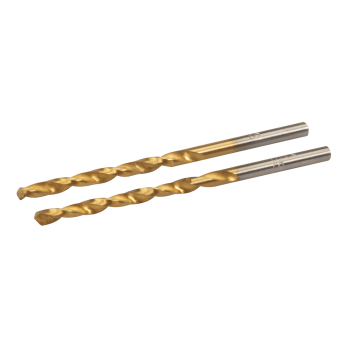 Silverline HSS Titanium-Coated Drill Bits 2pk - 3.0mm - Code 583234