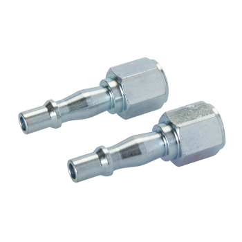 Silverline Air Line Coupling Bayonet Female Thread 2pk - 1/4 inch  BSP - Code 583243