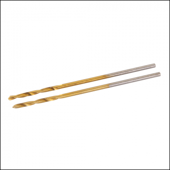 Silverline HSS Titanium-Coated Drill Bits 2pk - 1.0mm - Code 589660