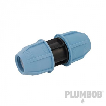 Plumbob MDPE Straight Pipe Coupling - 32 x 32mm - Code 594262