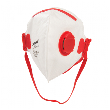 Silverline Fold Flat Face Mask Valved FFP3 NR - FFP3 NR Single - Box of 5 - Code 598550