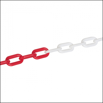 Fixman Plastic Chain - 6mm x 5m Red/White - Code 615292