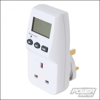 PowerMaster Mains Plug-In Power Consumption Monitor 230V - UK - 13A - Code 629830