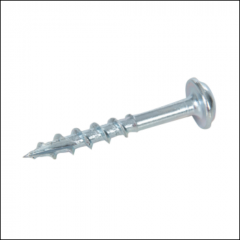 Triton Zinc Pocket-Hole Screws Washer Head Coarse - P/HC 8 x 1-1/4 inch  100pk - Code 631610