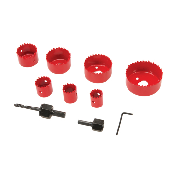 Silverline Holesaw Kit 11pce - 21 - 64mm Dia - Code 633479