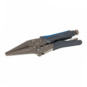 Silverline Self Locking Soft-Grip Long Nose Pliers - 165mm - Code 633582