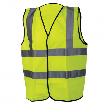 Silverline Hi-Vis Waistcoat Class 2 - L 108-116cm (42-46 inch ) - Code 633674