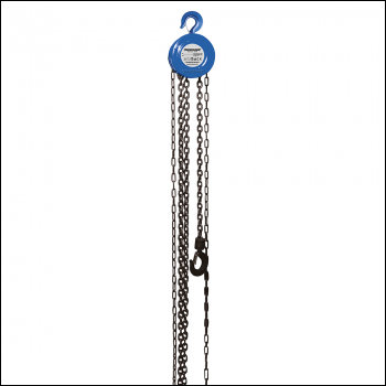 Silverline Chain Block - 1000kg / 2.5m Lift Height - Code 633705